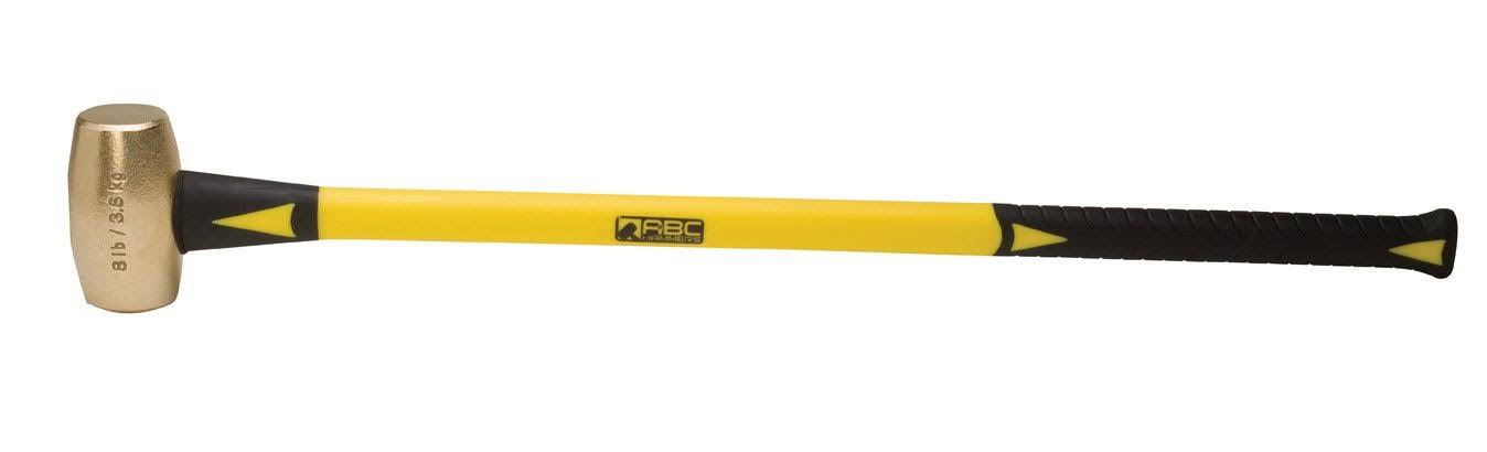 8 lb. Brass Hammer with Fiberglass Handle F67209