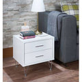 White Night Table V3232