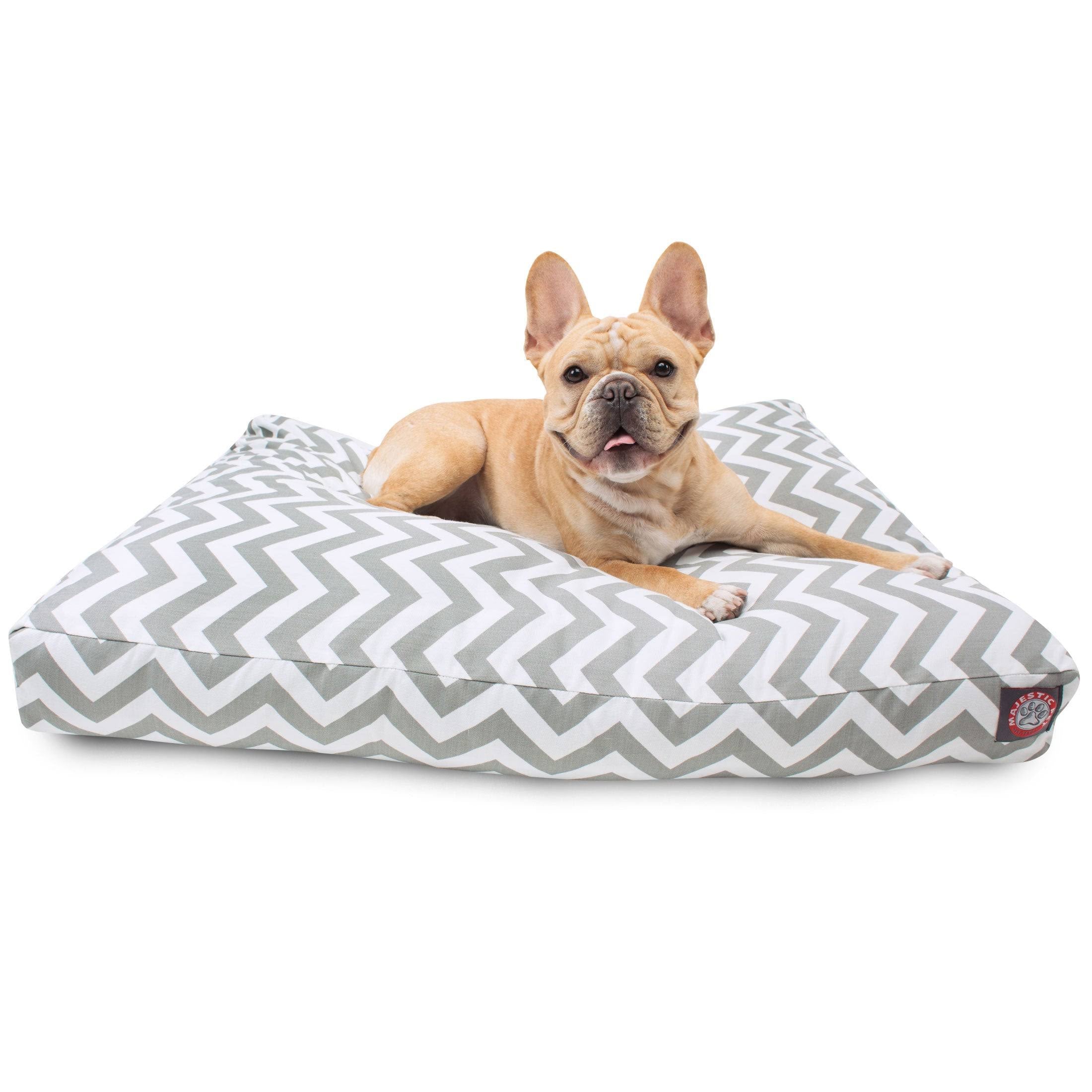 Sage Chevron Rectangle Pet Bed G9464