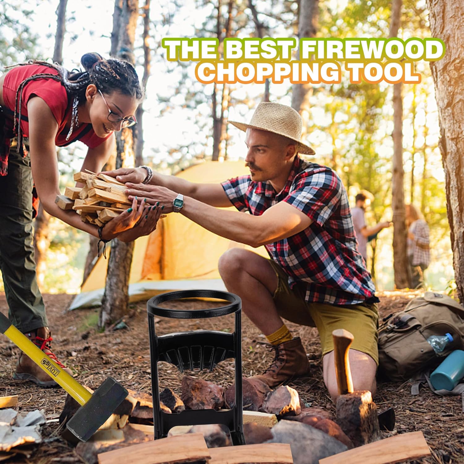 Cast Iron Firewood Kindling Splitter Pack of 2 N86228