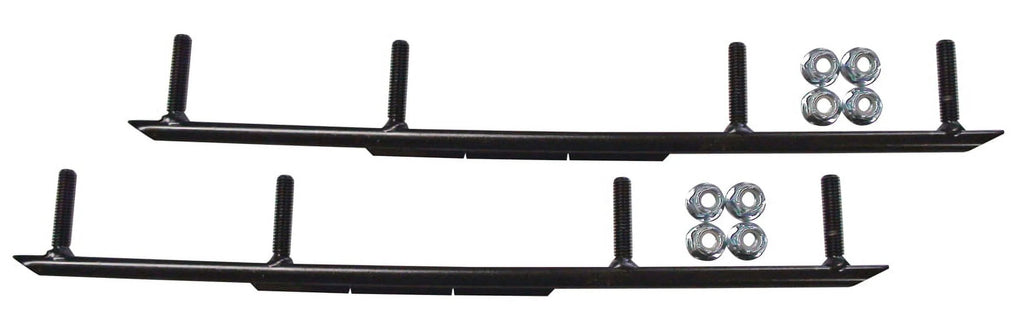 Yellow Razor Snowmobile Skis with 10" Round Bars Complete Kit X10254