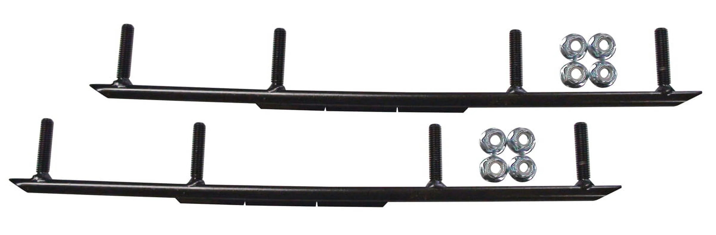 Yellow Razor Snowmobile Skis with 10" Round Bars Complete Kit X10254