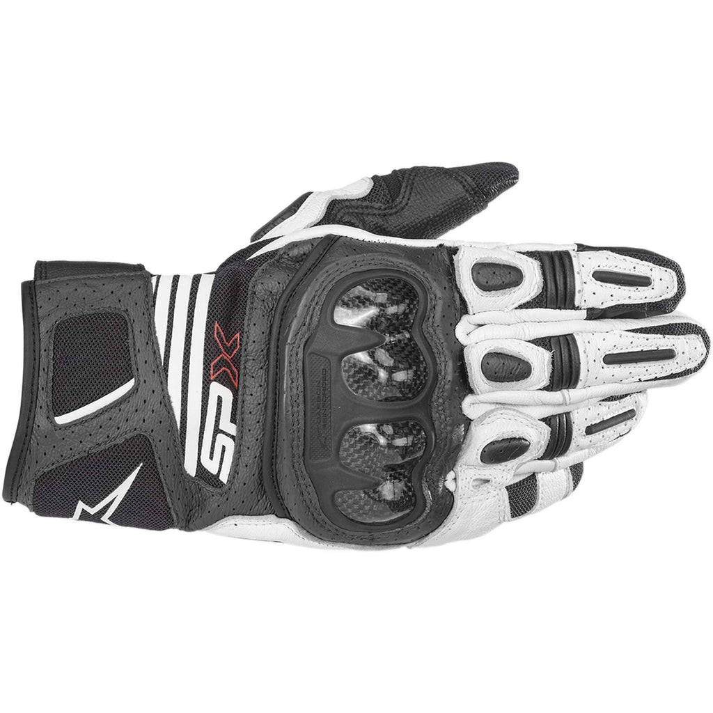 Black White Red Fluo Carbon Gloves G4864