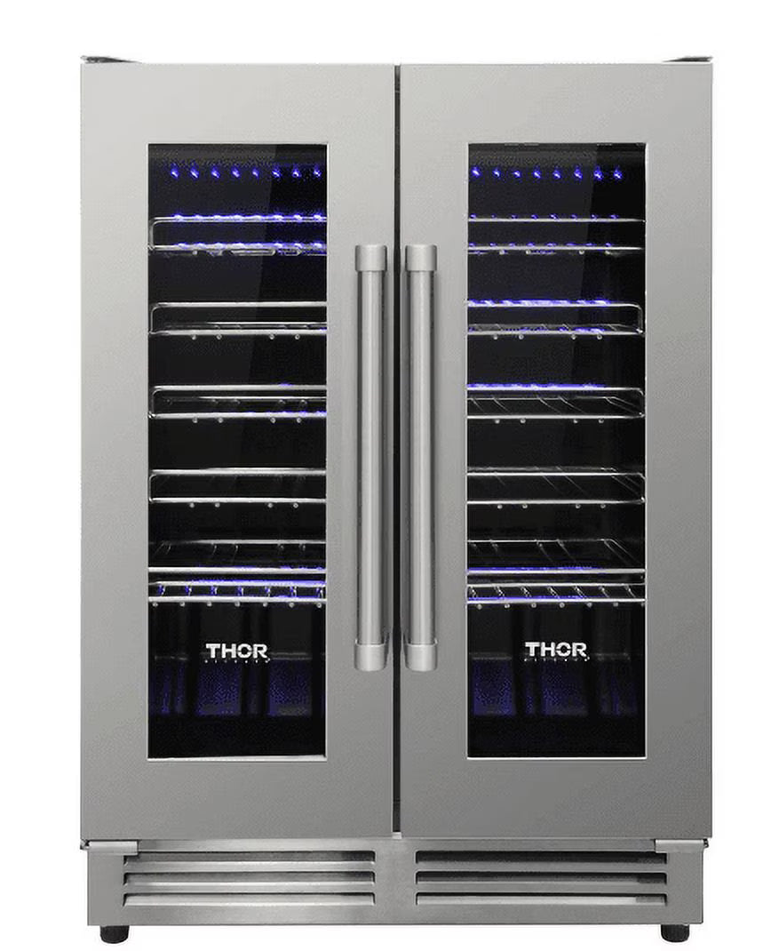 42 Bottle Dual Zone French Door Built-In Wine Cooler R342952
