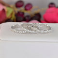 2.06ct Diamond Simulated 925 Sterling Silver Wedding Band Stack Ring L5970