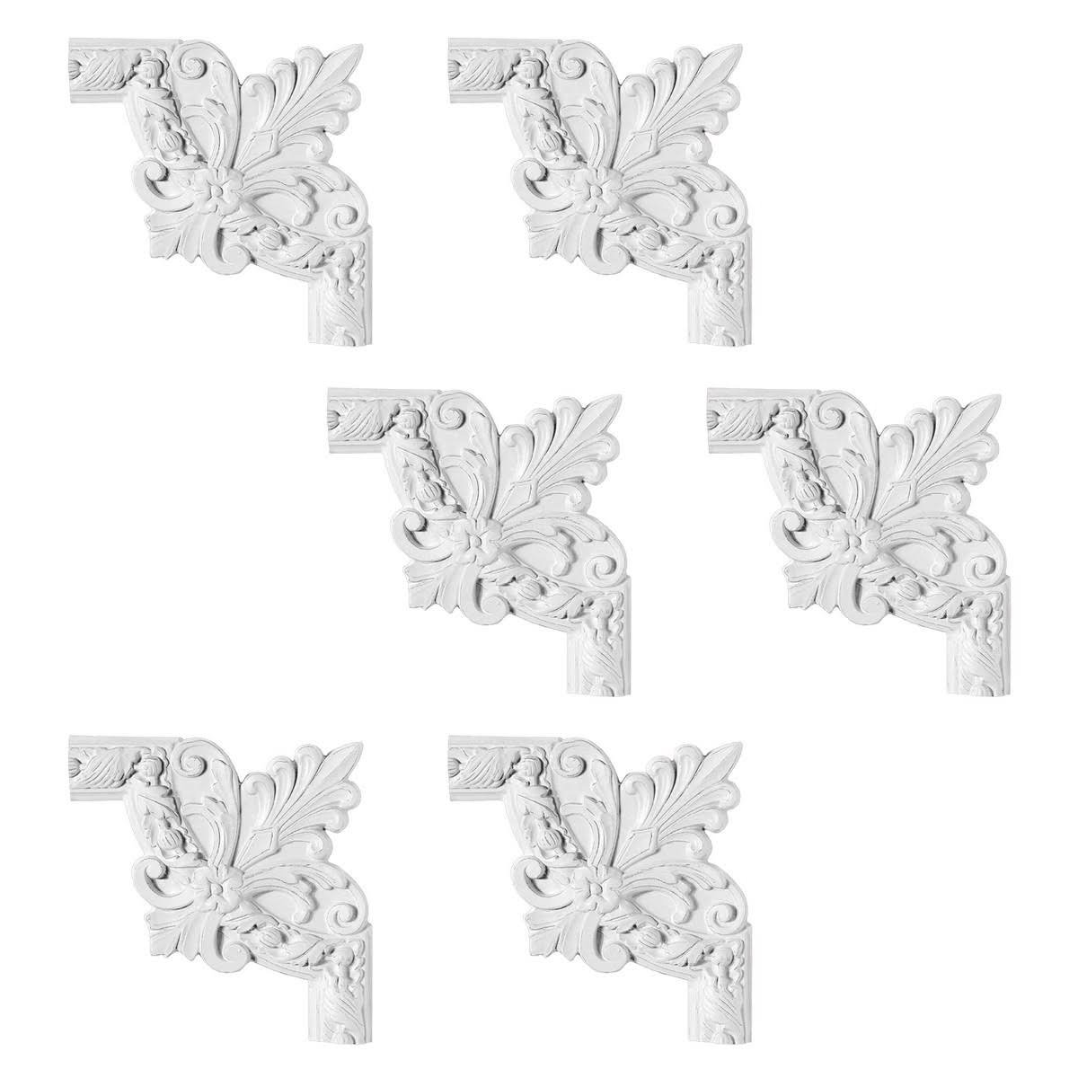 White Urethane Foam Door Trim 6 Pieces W17226
