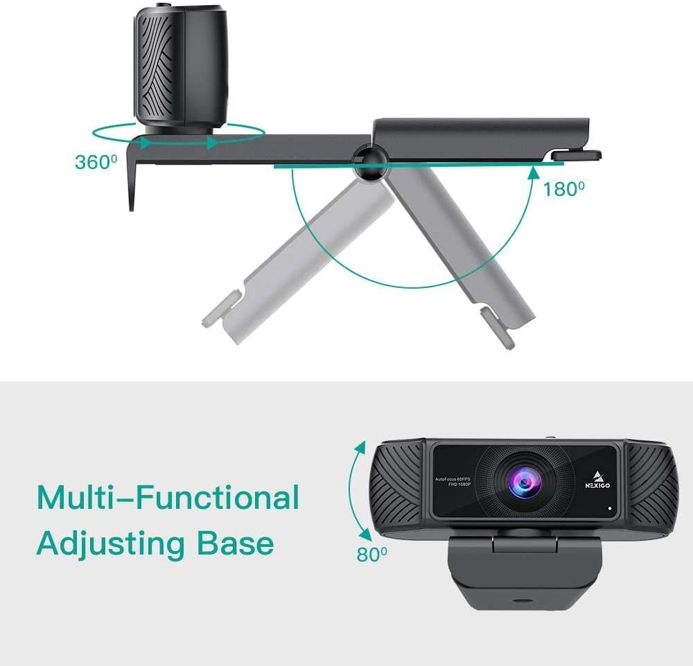 1080P Webcam with Microphone and Privacy Cover Z48775
