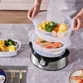 9.5Qt Electric Food Steamer 3-Tier 800W T395