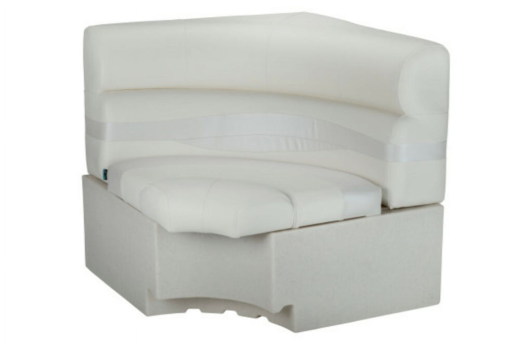 White Square Corner Pontoon Seat C95625