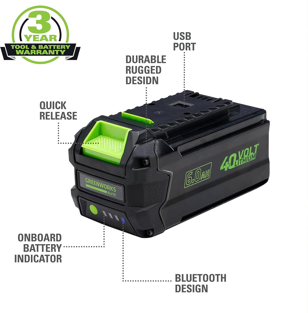40V 6AH Smart Lithium-Ion USB Battery J18241