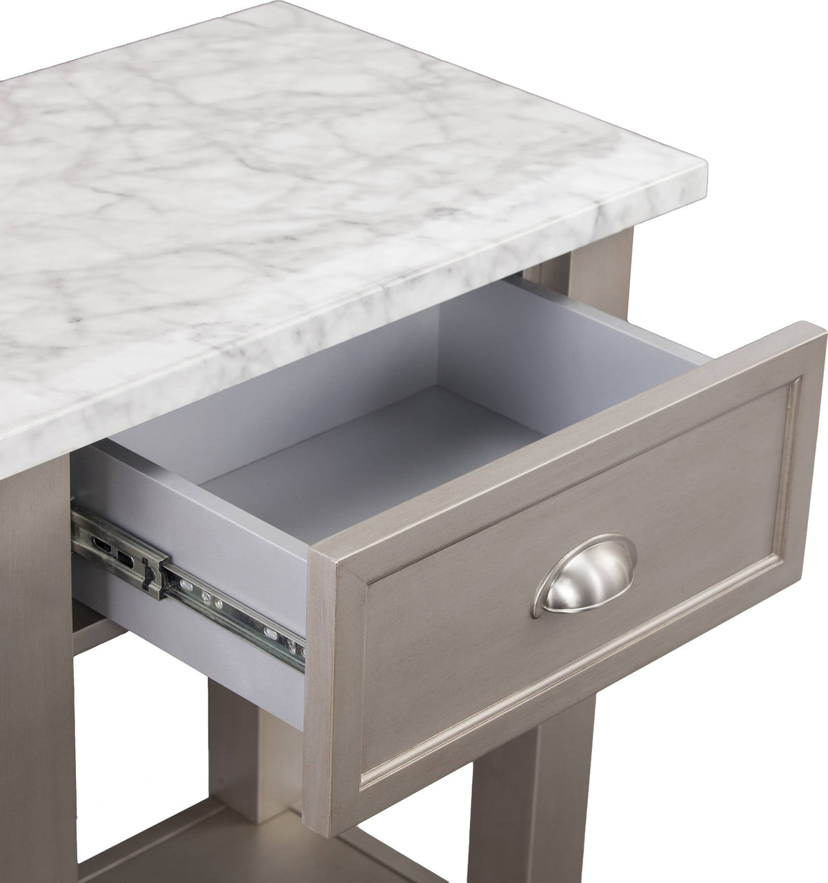 Faux Marble Rectangular Console Table X400947