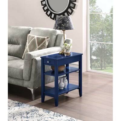 Cobalt Blue End Table with Storage Y8393
