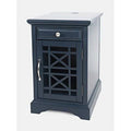 Navy Blue 1 Door Accent Cabinet Z53155
