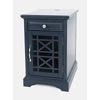 Navy Blue 1 Door Accent Cabinet Z53155