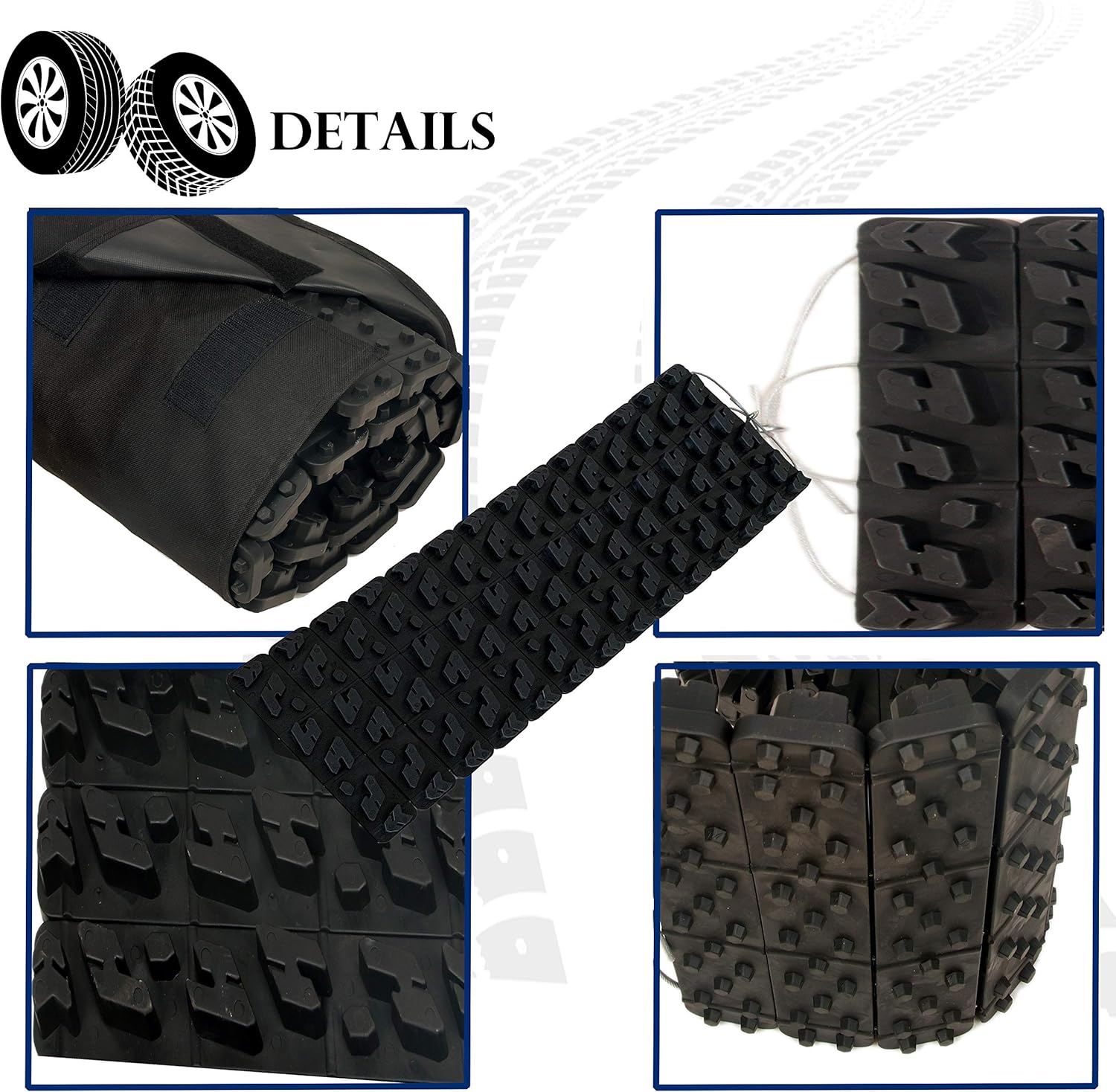 Tire Traction Mat, 39.3 Inch, Pack of 2 E92711