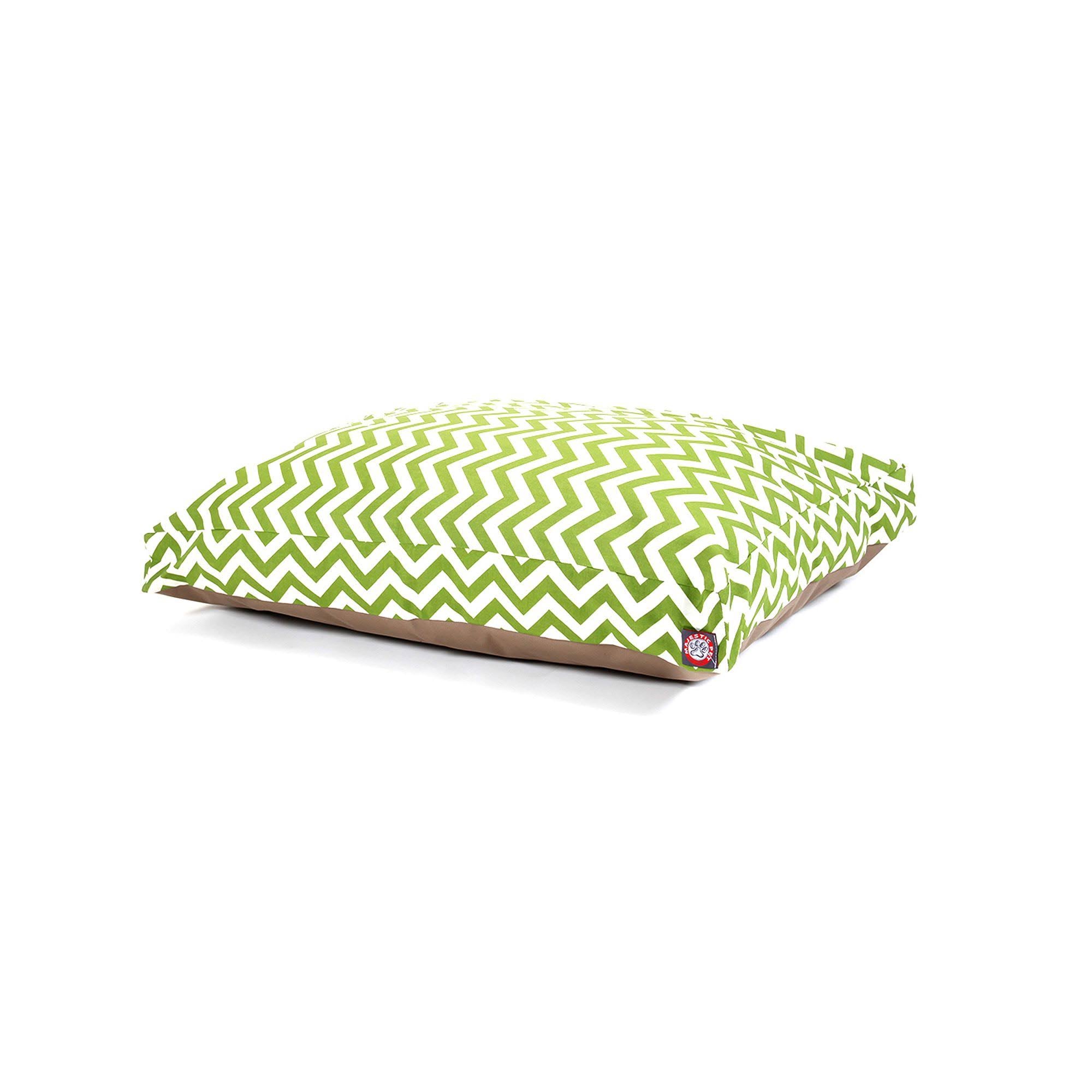 Sage Chevron Rectangle Pet Bed G9464