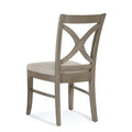 Navy Textured Cross Back Side Chair B112