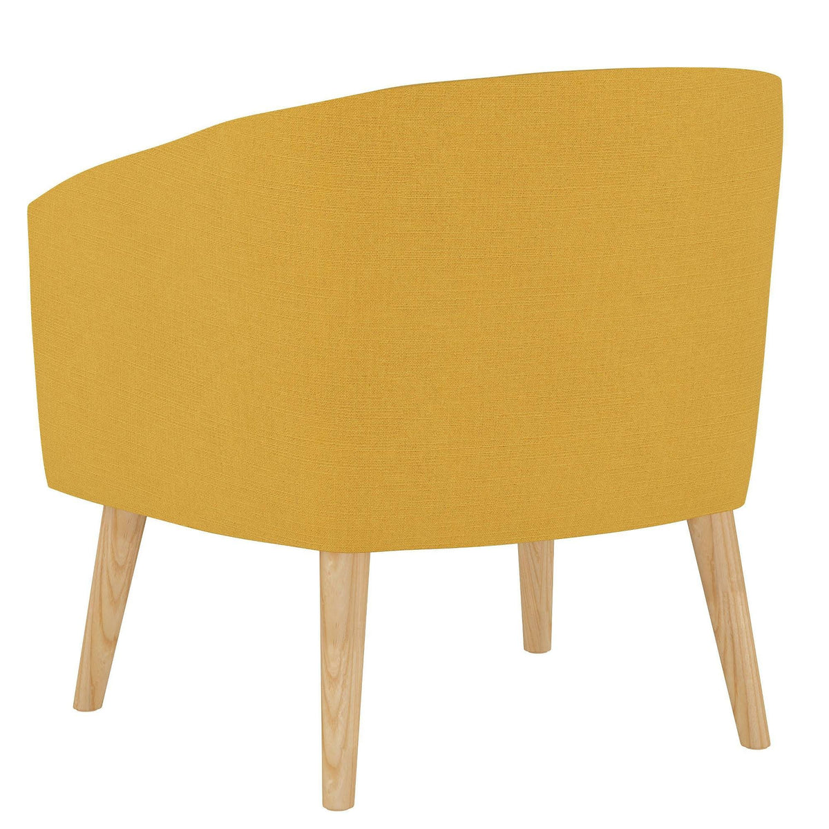 French Yellow Linen Arm Chair N89308