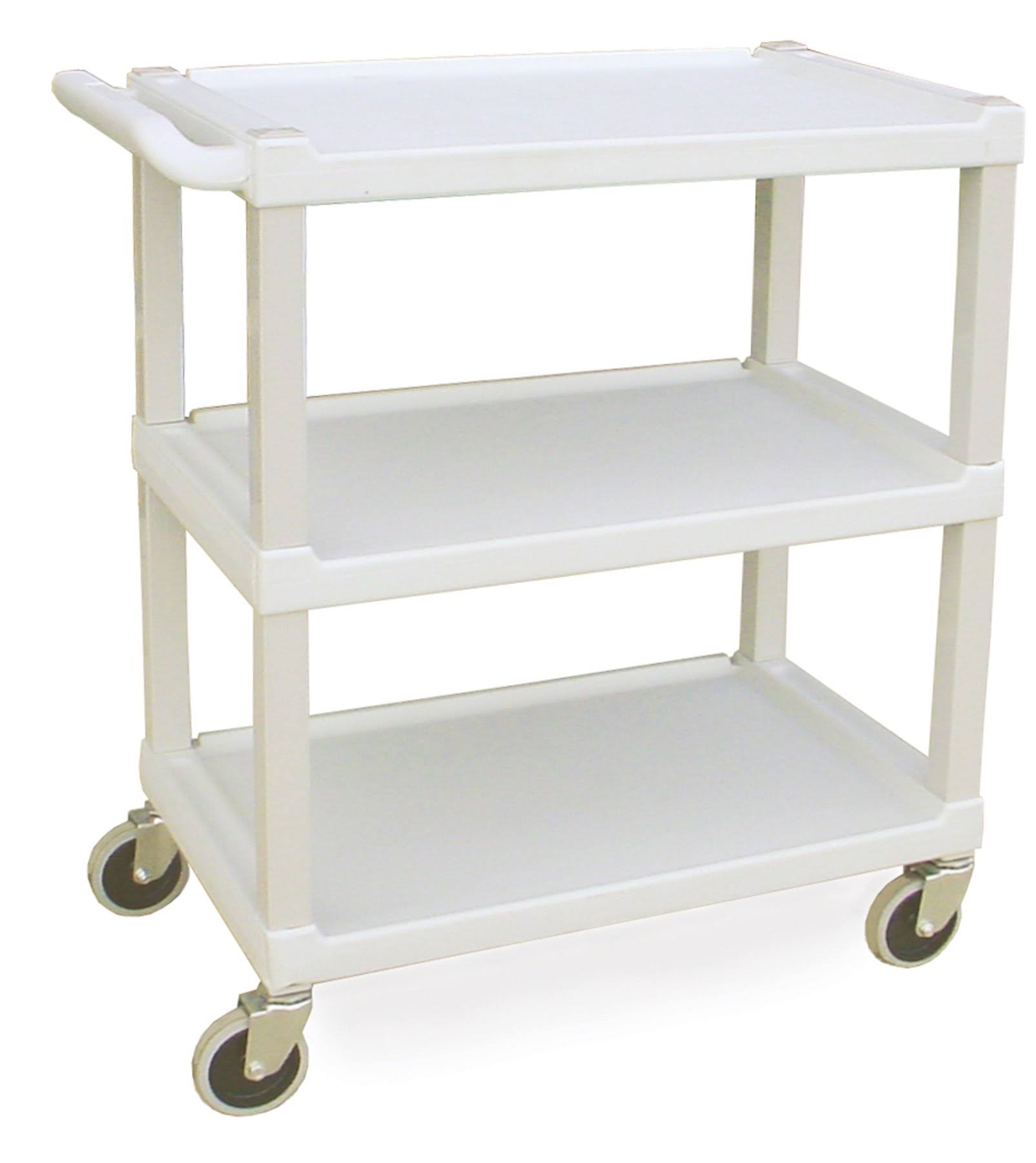 Utility Cart, Plastic, 3 Shelves, 300 lb. Capacity R328967