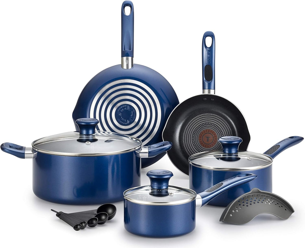 14-Piece Nonstick Cookware Set, Blue D5624