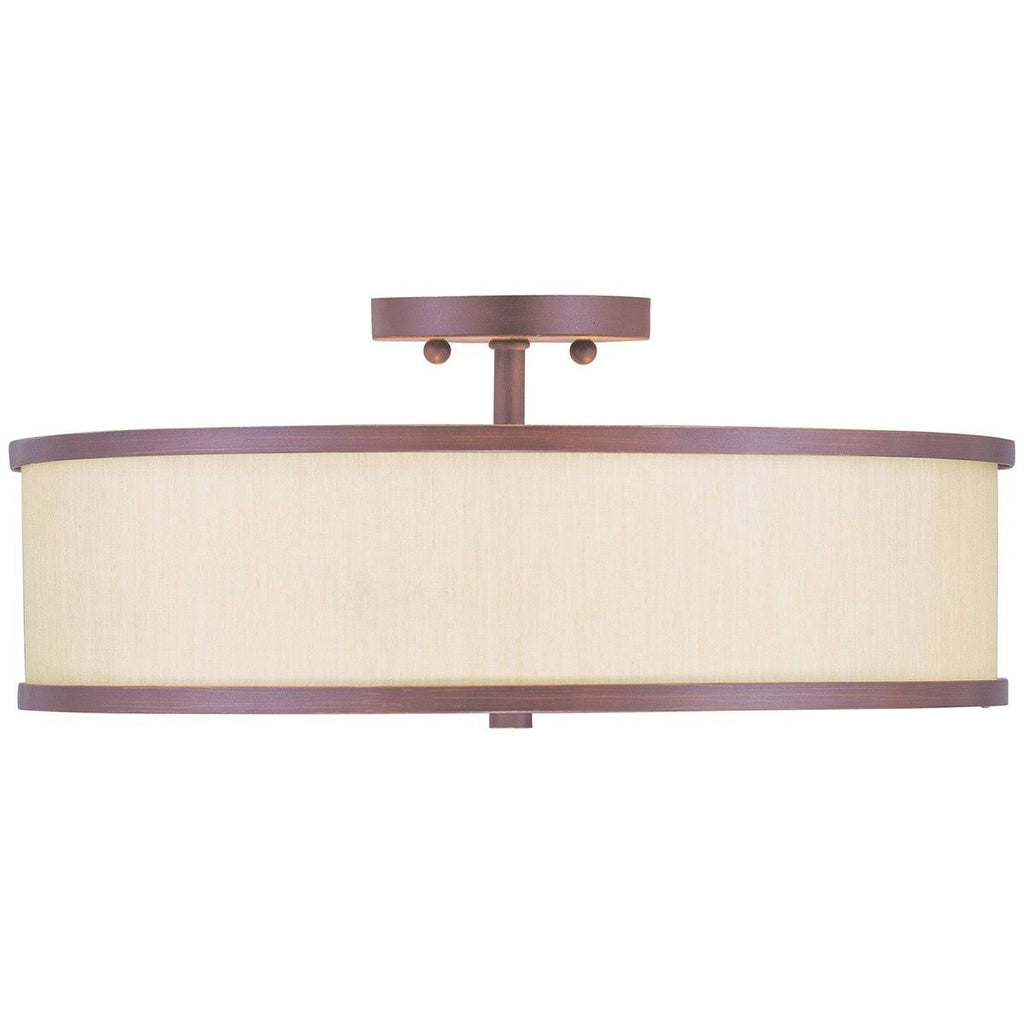 Semi Flush Mount Light, Brushed Nickel Z58292