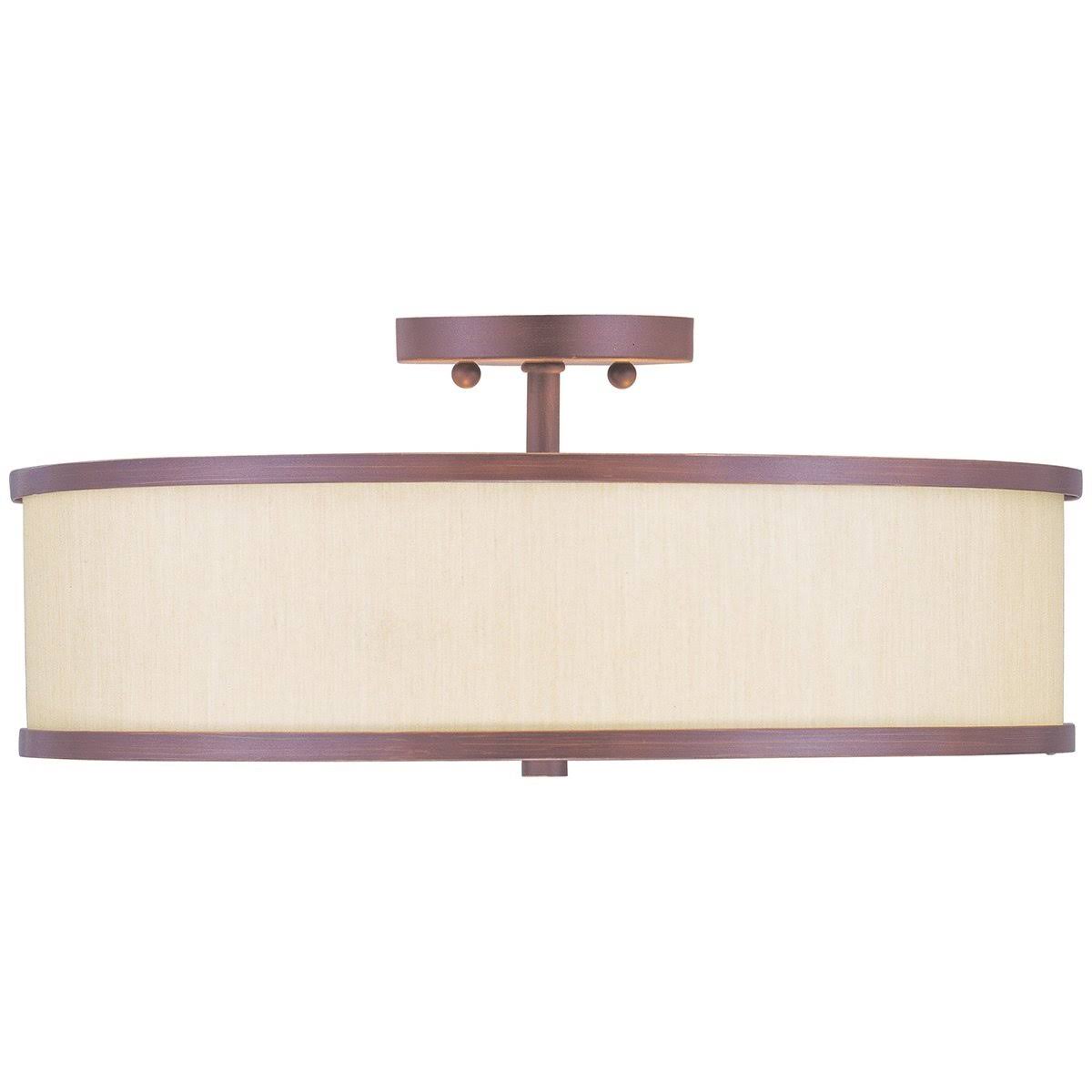 Semi Flush Mount Light, Brushed Nickel Z58292