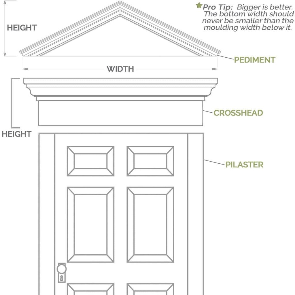 Plain PVC Pilaster with Standard Capital & Base (Pair) F20352