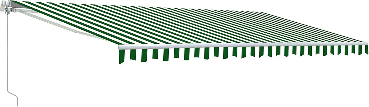Brown 13 x 10 Feet Retractable Patio Awning Y34483