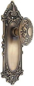 Antique-By-Hand Door Set with Decorative Oval Knobs O88254