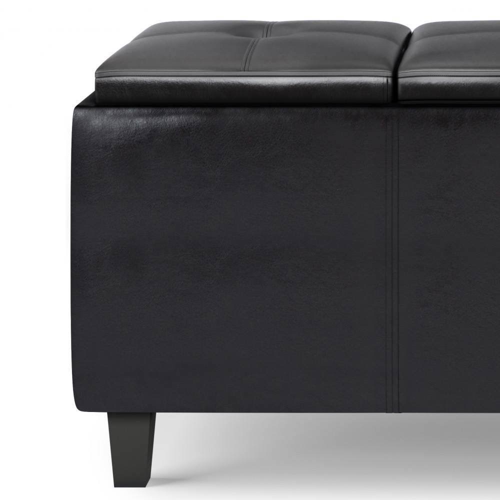 Tray Storage Ottoman with Lift Up Lids Tanners Brown Z369022