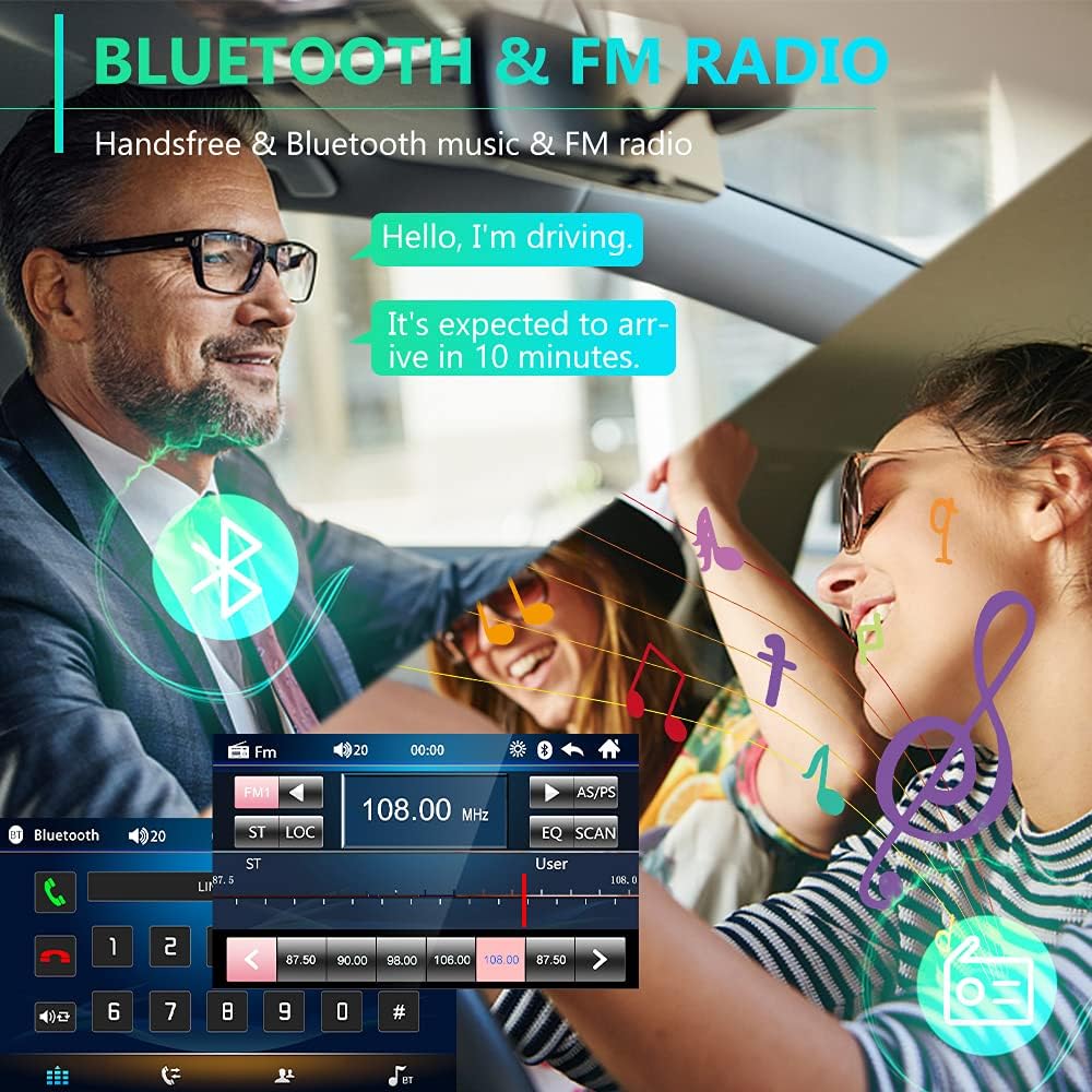 6.2 Inch Double Din Touchscreen Car Radio with Bluetooth P92378