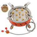 12-Core 21800W Windproof Camping Stove with Piezo Ignition Adjustable Valve Storage Bag R94766