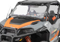 Heavy Duty Scratch Resistant Flip Windshield, 1/4" Thick Polycarbonate T189