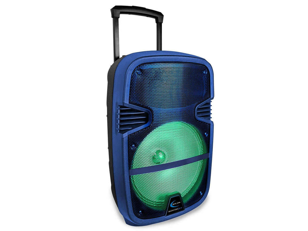 Blue Rechargeable Bluetooth LED Speaker G396514