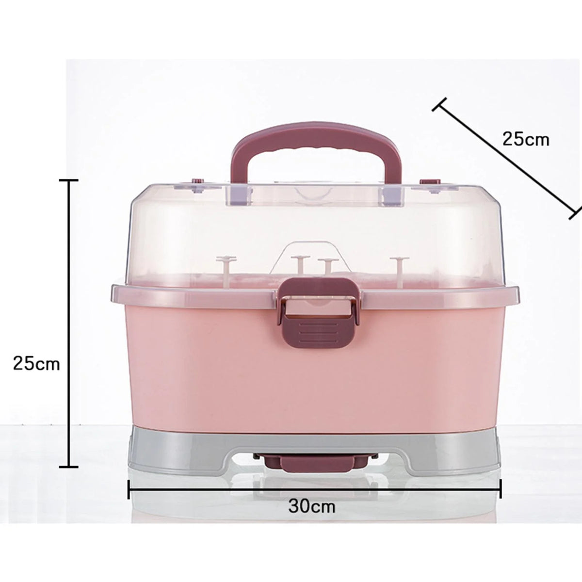 Baby Bottle Drying Organizer Holder with Cleaning Brush Z64463