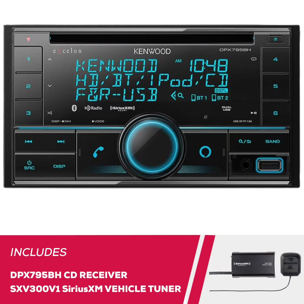 Dual Din CD Receiver with Bluetooth D467