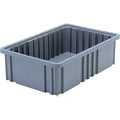 Gray Polypropylene Dividable Container, 40 lb Load Capacity K519