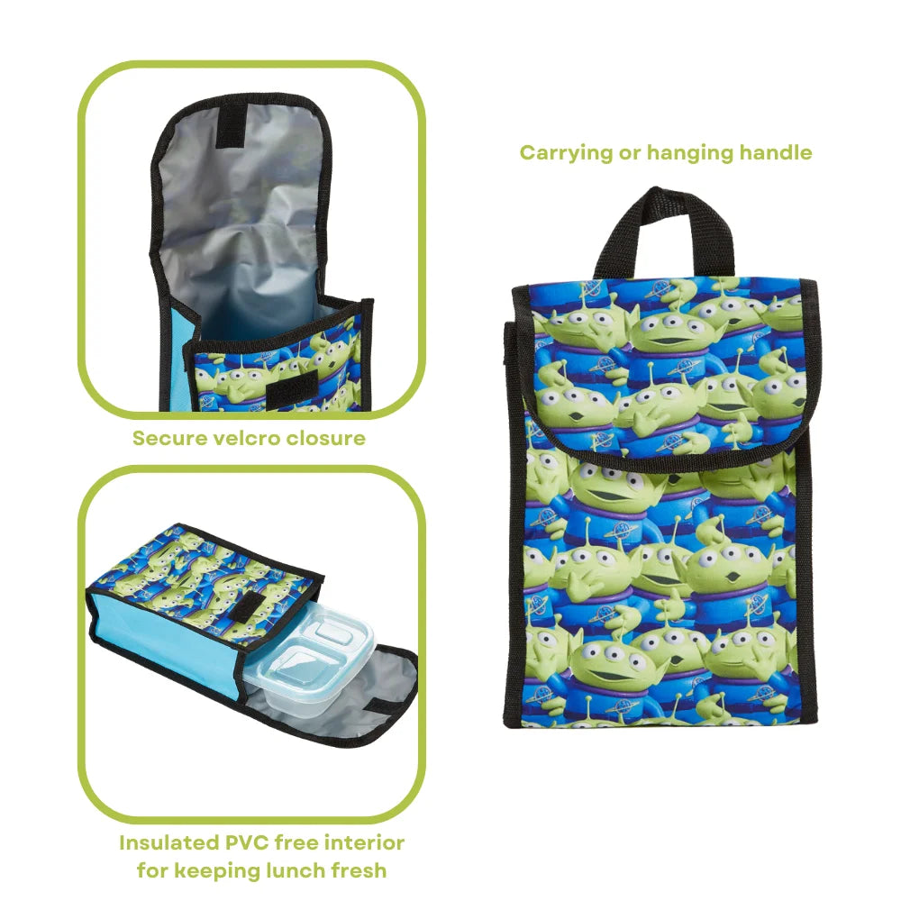 5 Piece Set Kids Backpack with Lunch Bag and Water Bottle 16 inch D19867