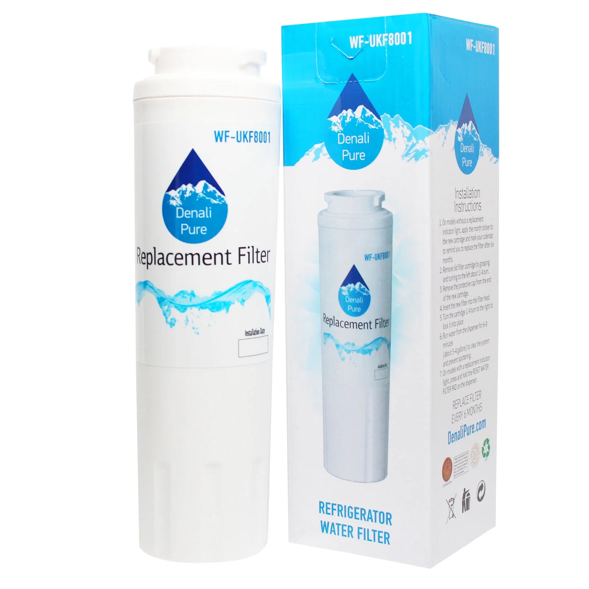 6-Pack Replacement Refrigerator Water Filter Cartridge V652706