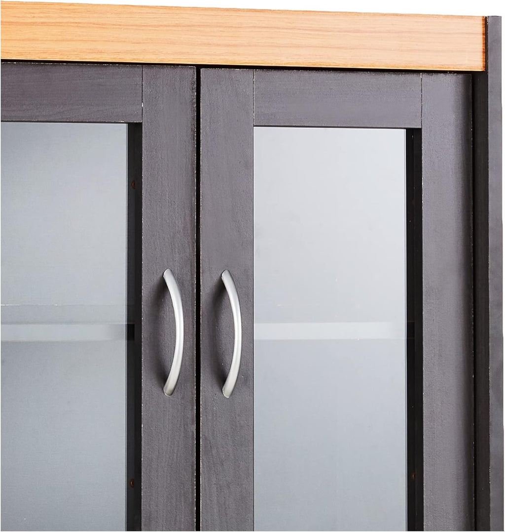 Black Beech China Cabinet J249802