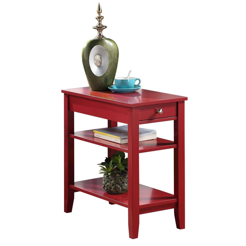Three Tier End Table with Drawer Z967784