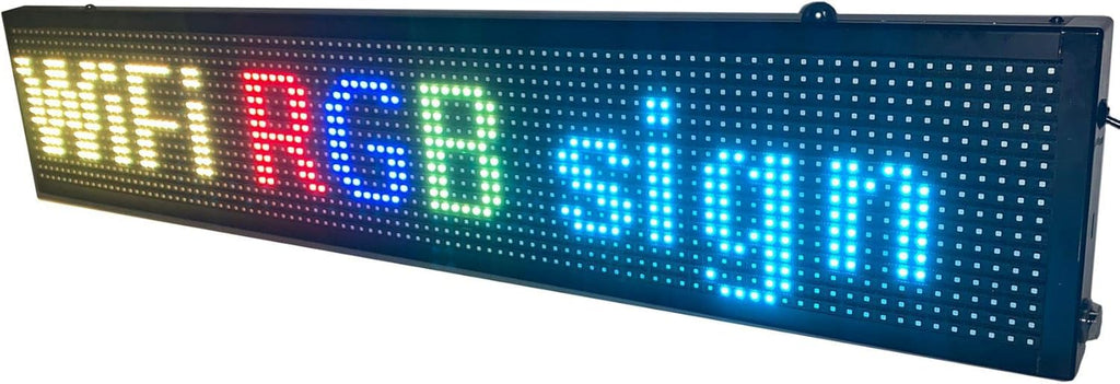 40" x 8" LED RGB Sign V726