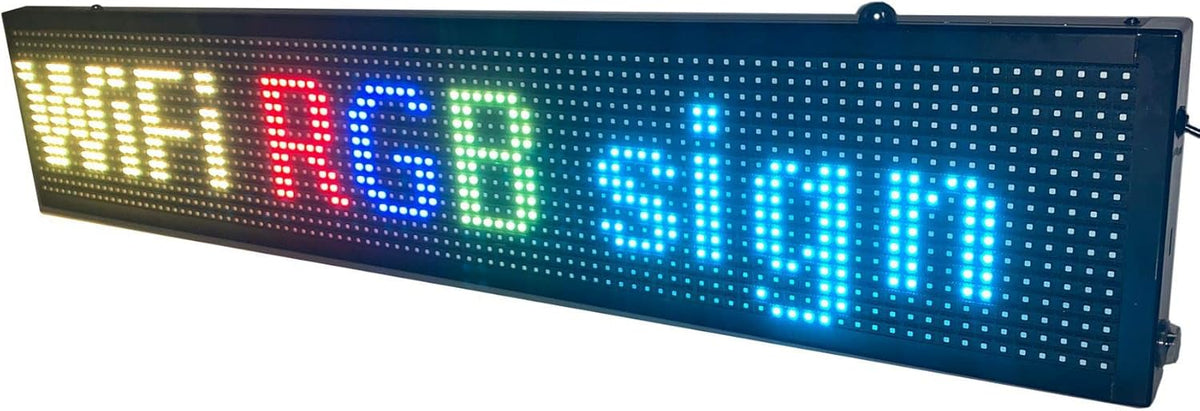 40" x 8" LED RGB Sign V726