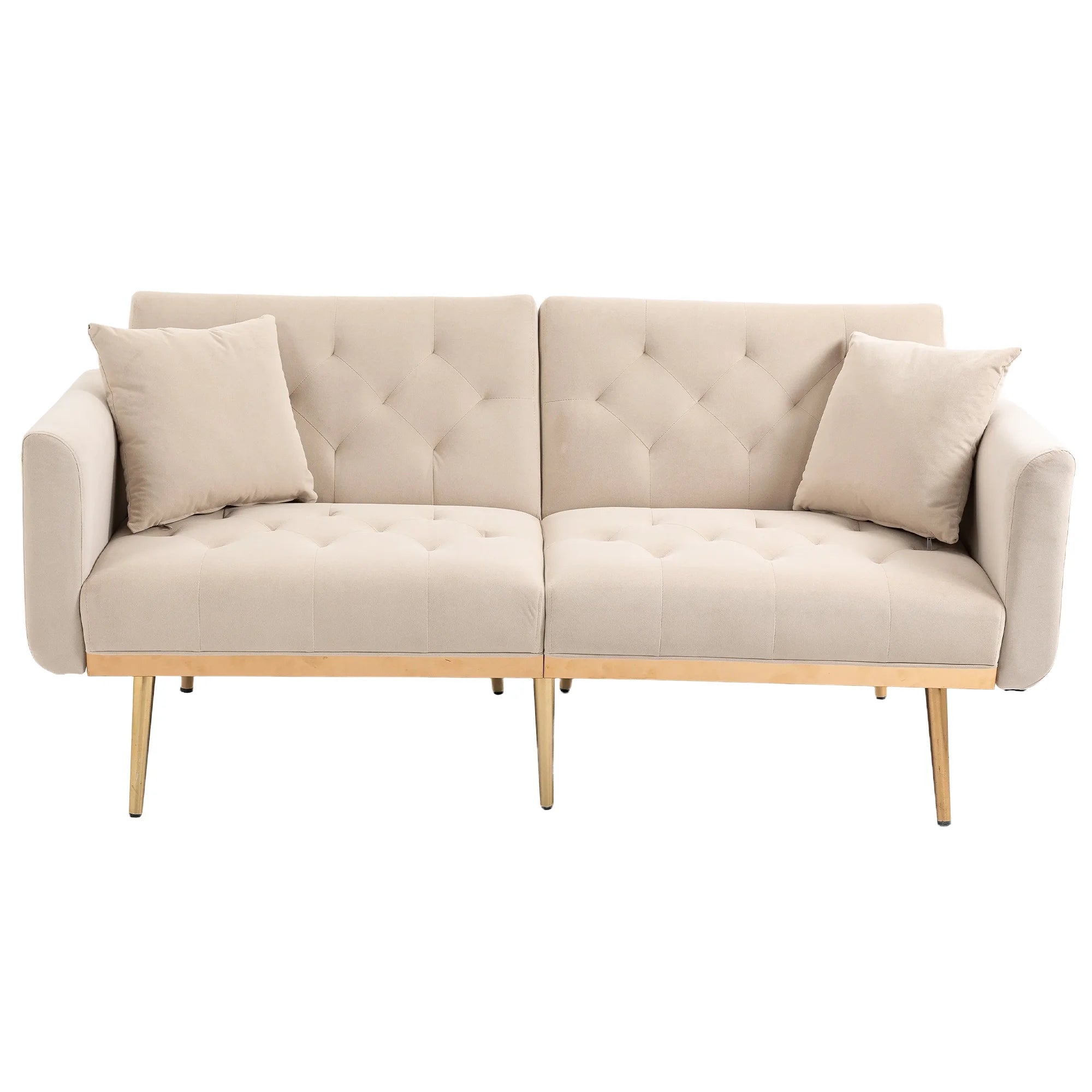 Velvet Sofa with Metal Feet C22791