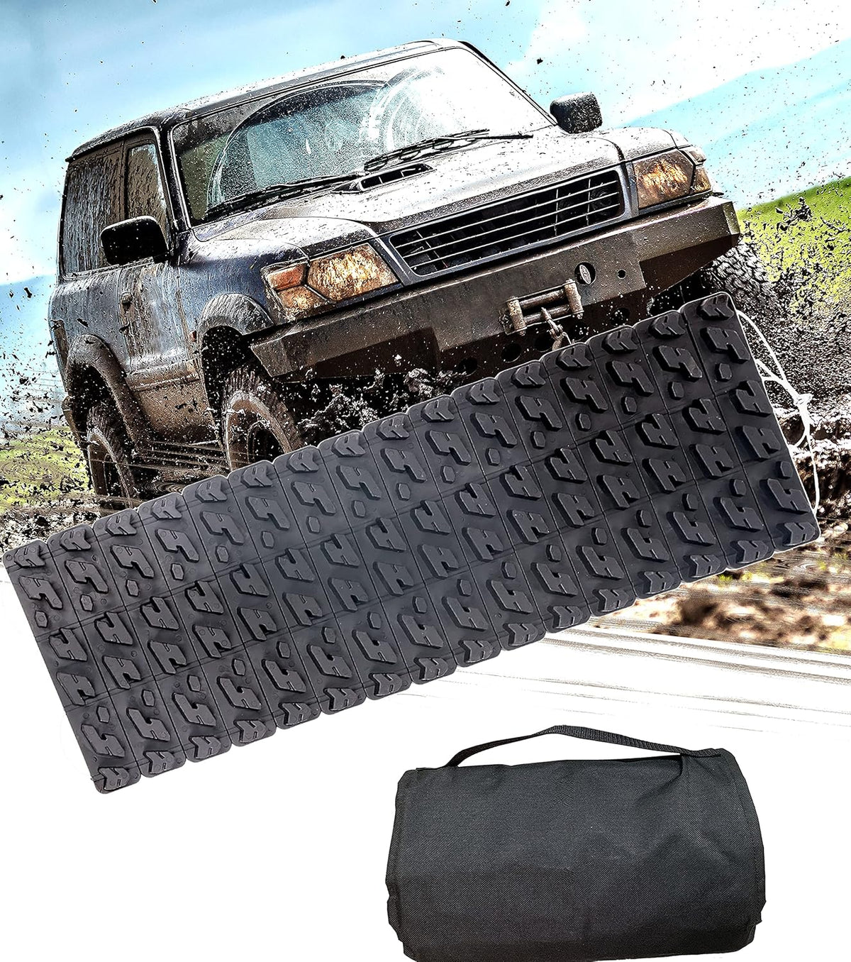 Tire Traction Mat, 39.3 Inch, Pack of 2 E92711