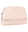 Embossed Blush Pink Vegan Leather Travel Case I485