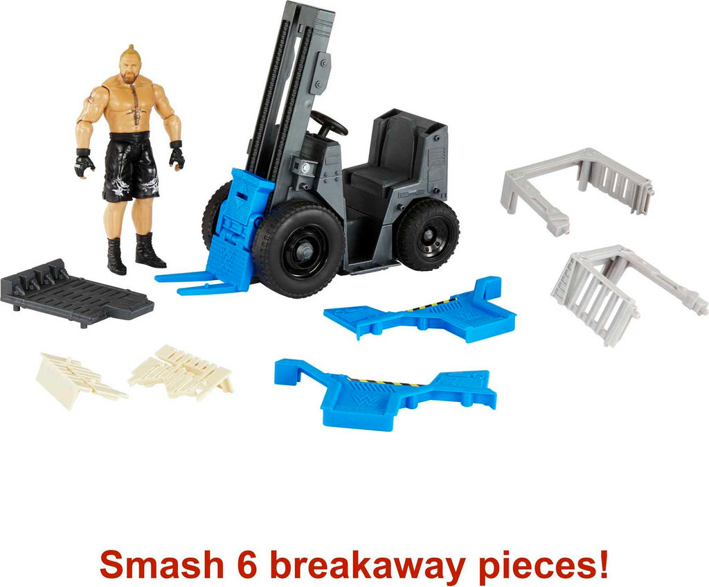 WWE Wrekkin' Slam 'n Stack Forklift Breakaway Vehicle with Action Figure (6-inch) R774928