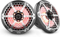 8 Inch 2-Way Coaxial Speaker Pair with Mesh Grill, Black V68134