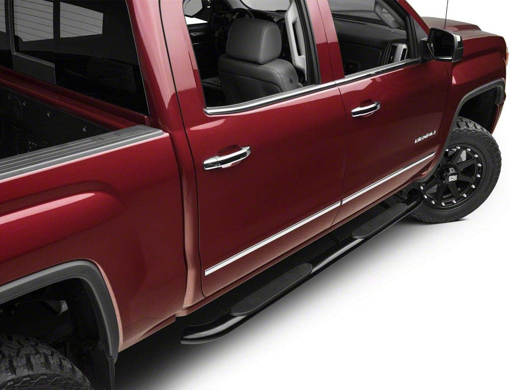 Black Oval Bent End Side Step Bars Q863530