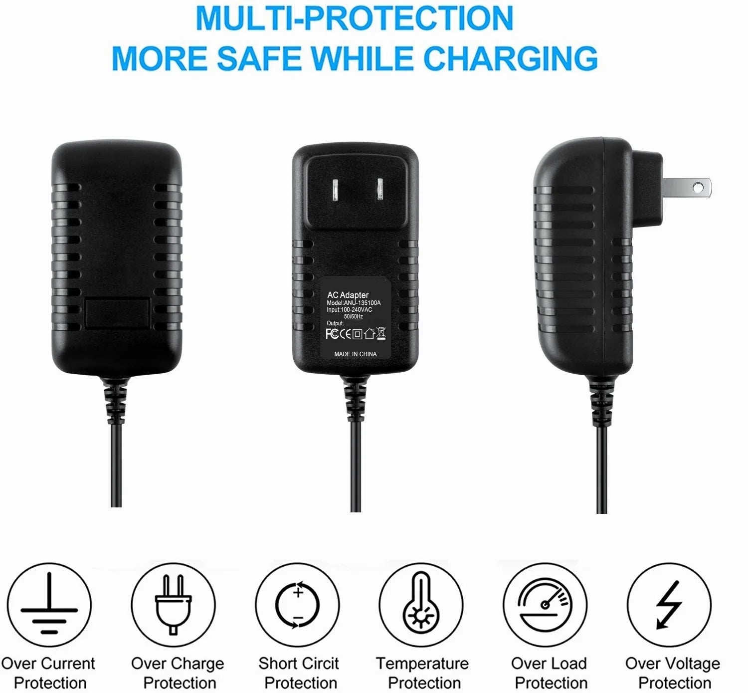 AC / DC Adapter Replacement for Stationary Bicycles Upright Bikes Power Supply I431